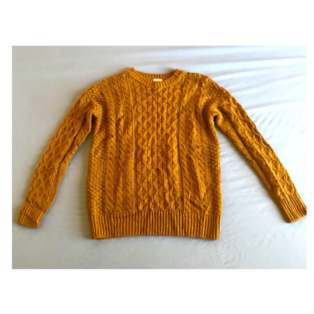 Forever 21 Exclusive Mustard Knit Sweater
